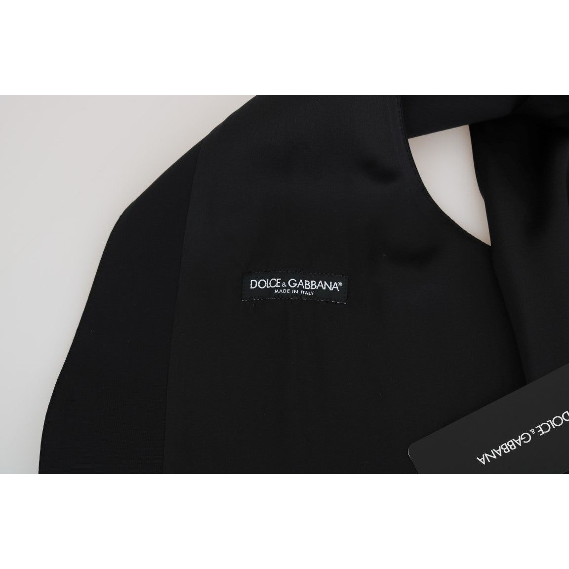 Dolce & Gabbana Black Wool Formal Vest