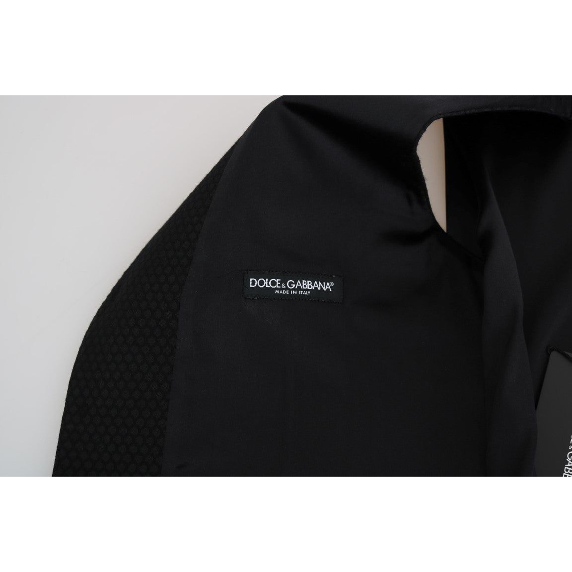 Dolce & Gabbana Black Wool Dress Vest