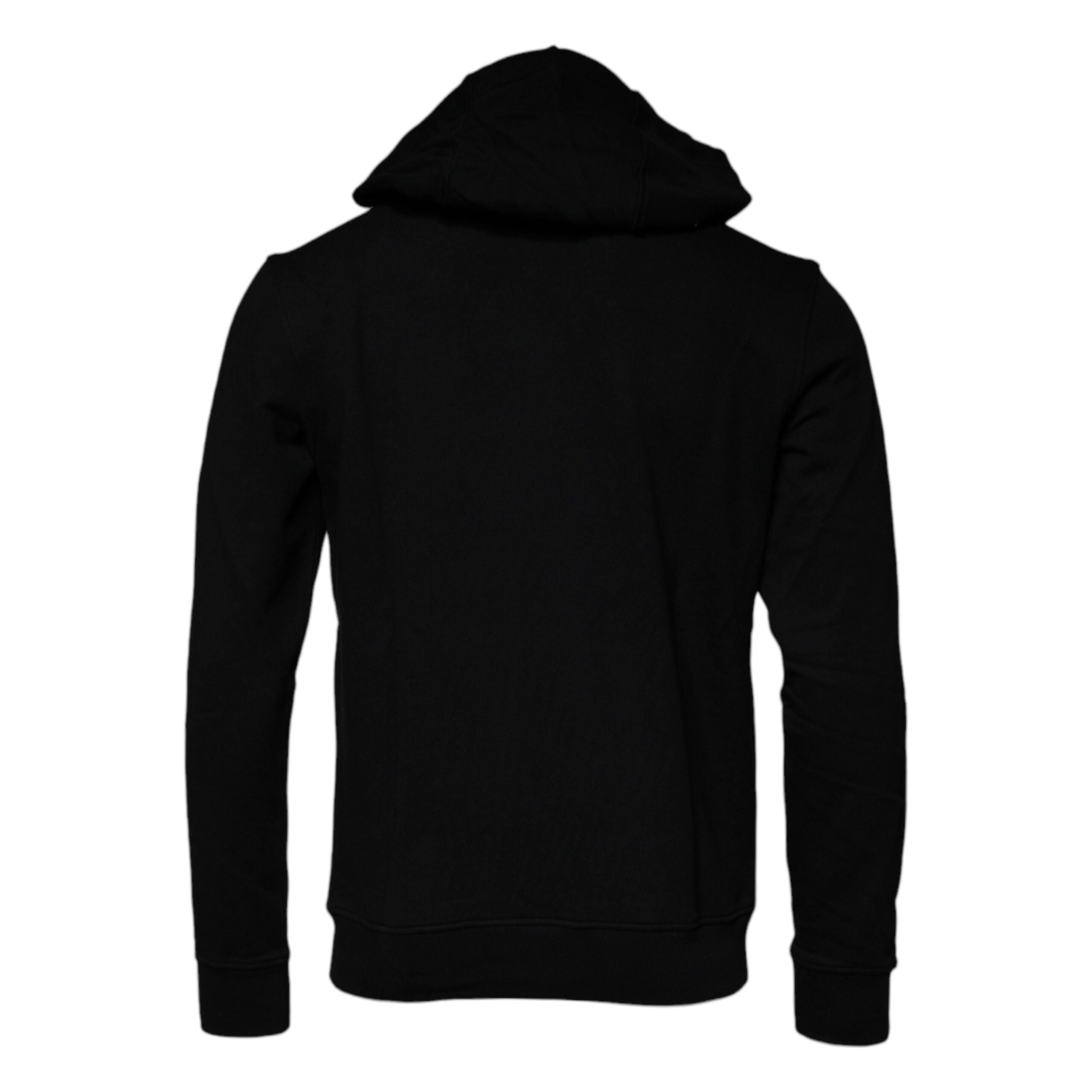 Versace Black Medusa Cotton Hoodie Pullover Sweatshirt