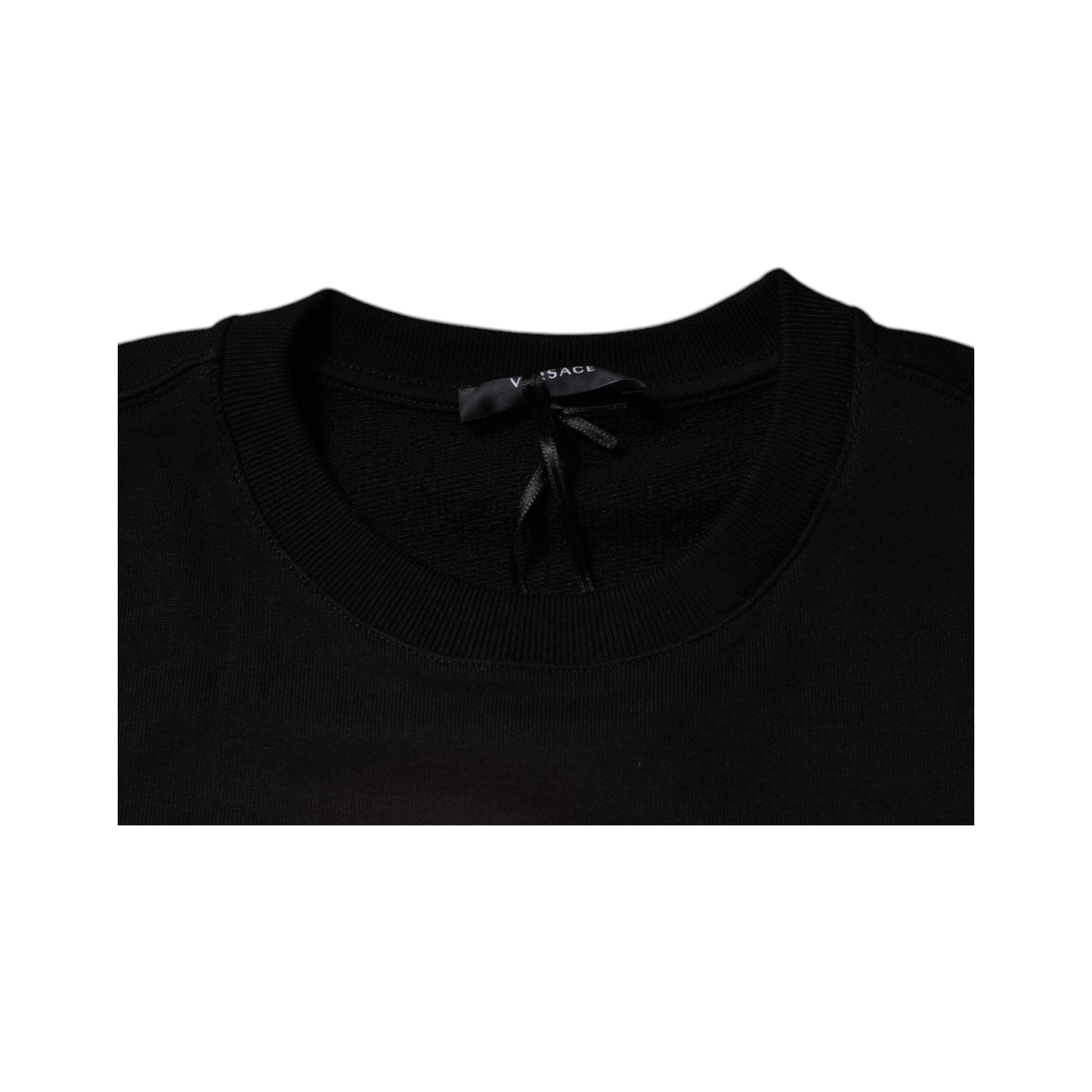 Versace Black Fleece Crew Neck Sweatshirt Sweater