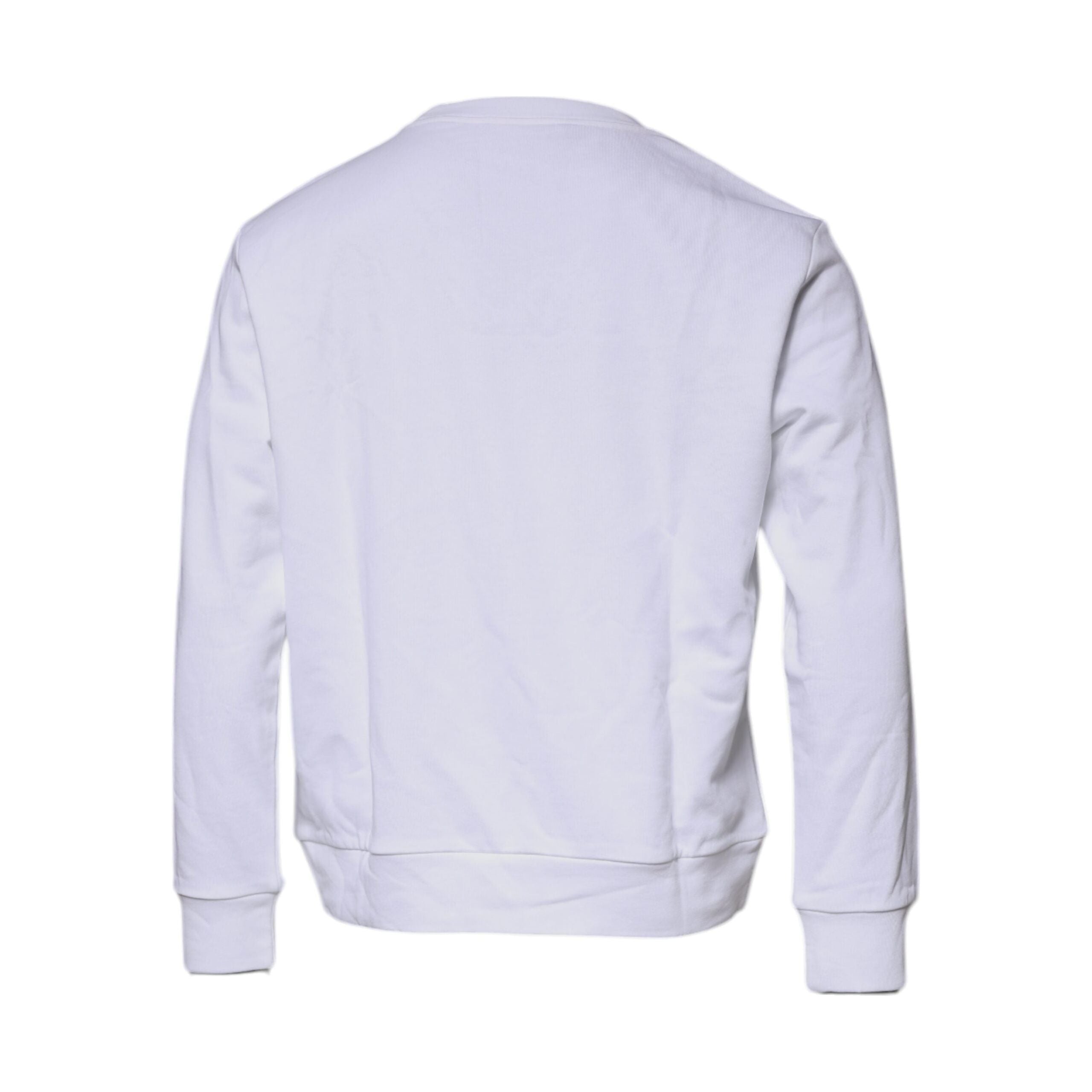 Versace White Cotton Crew Neck Pullover Sweater