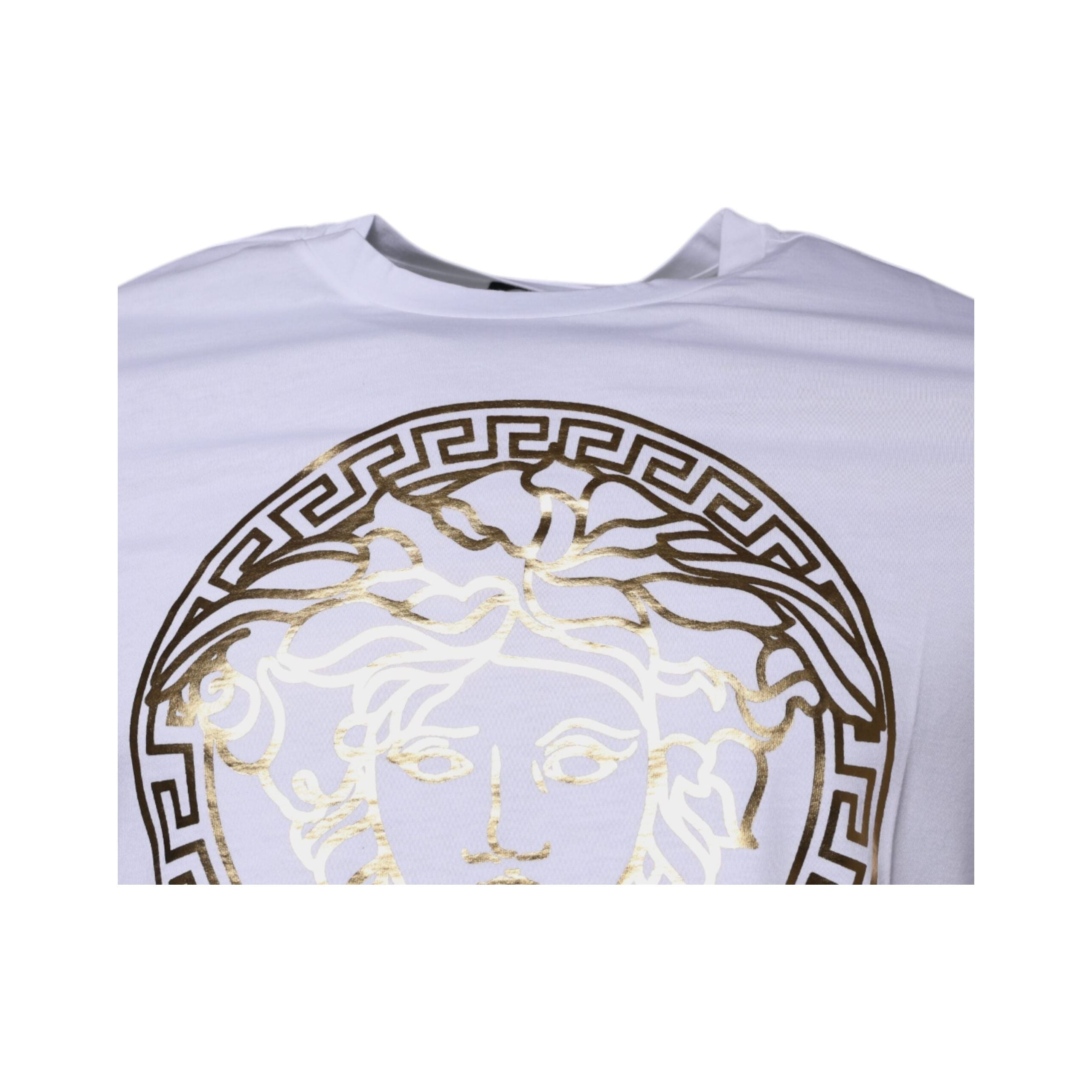 Versace White Cotton Crew Neck T-shirt