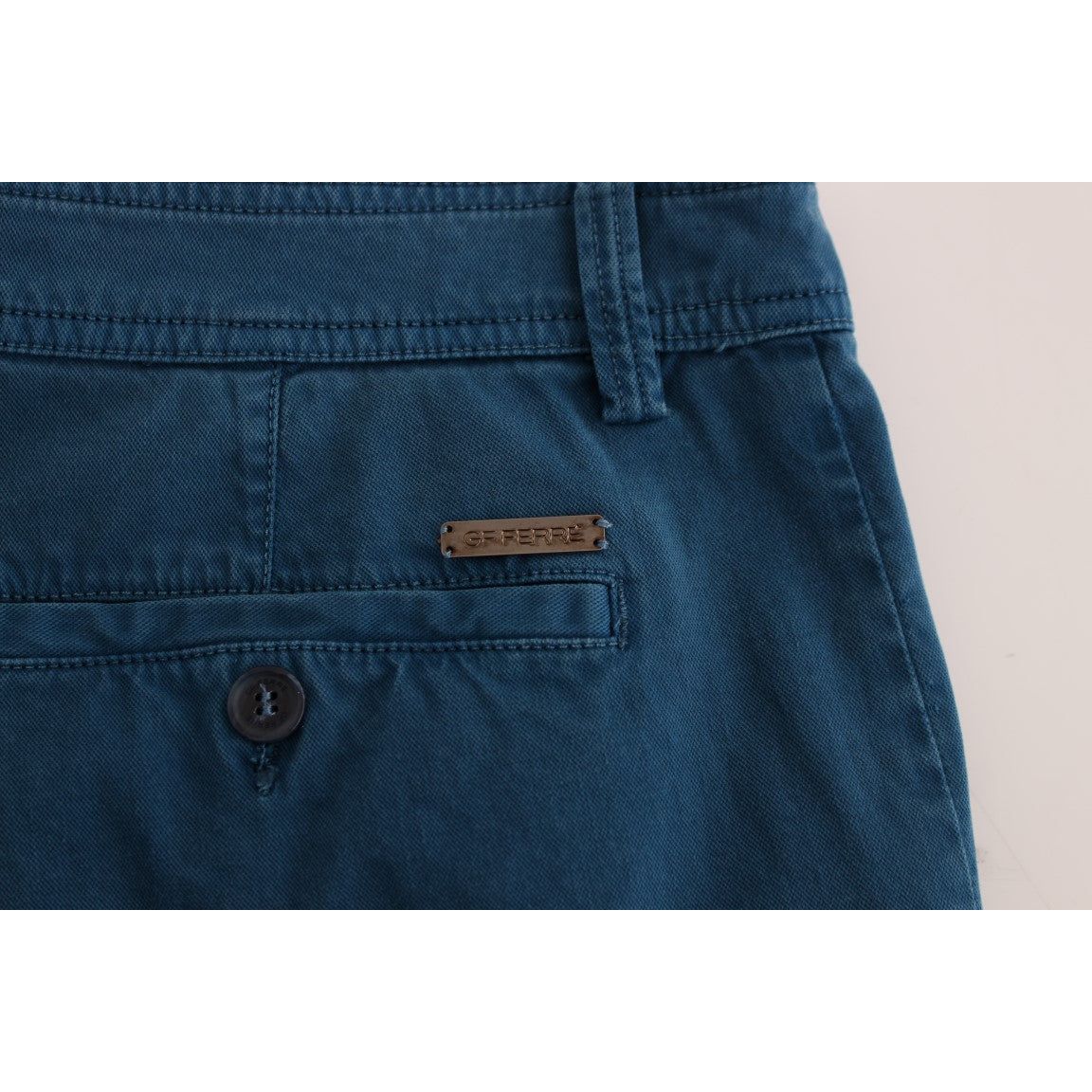 GF Ferre Beige Cotton Chinos for Luxe Style