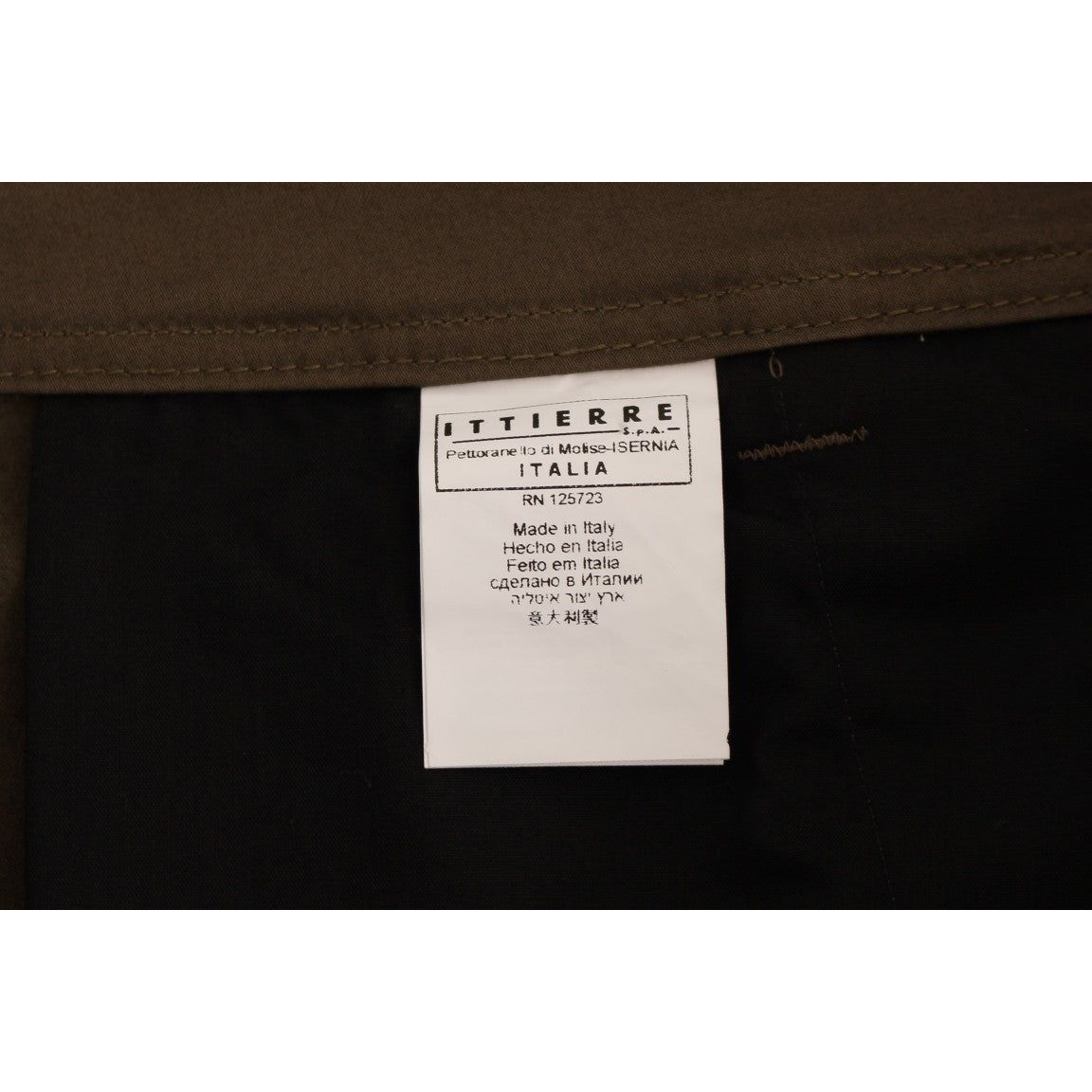 GF Ferre Elegant Green Cotton Comfort Straight Fit Pants Luxury
