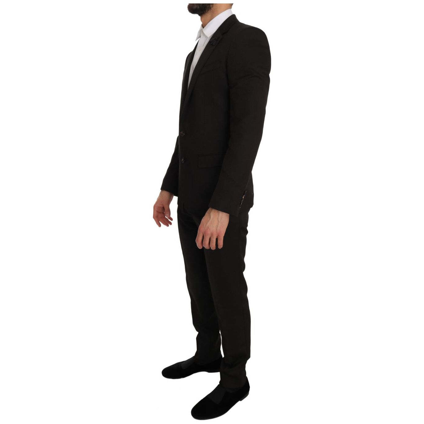 Dolce & Gabbana Brown Jacquard Suit Jacket