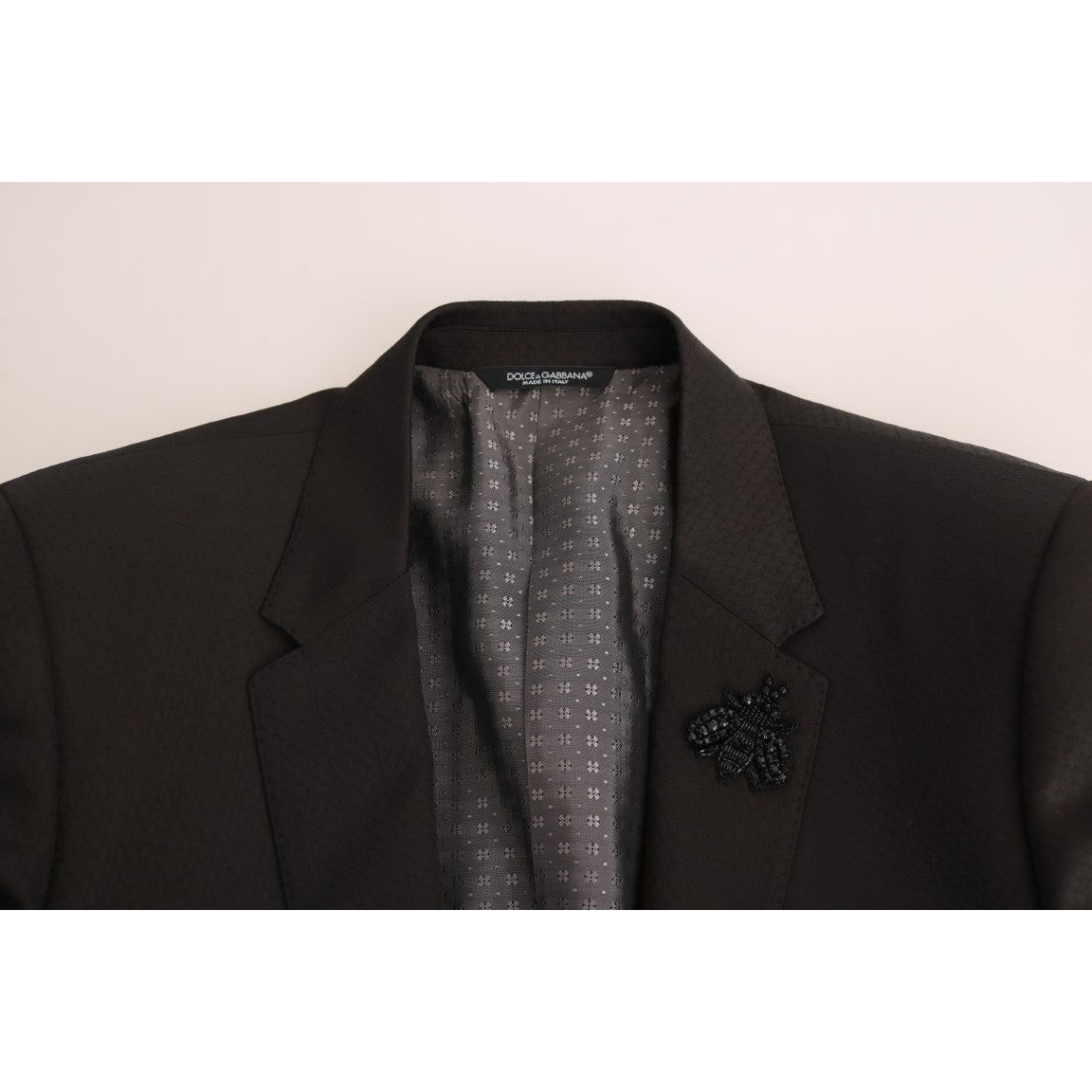 Dolce & Gabbana Brown Jacquard Suit Jacket