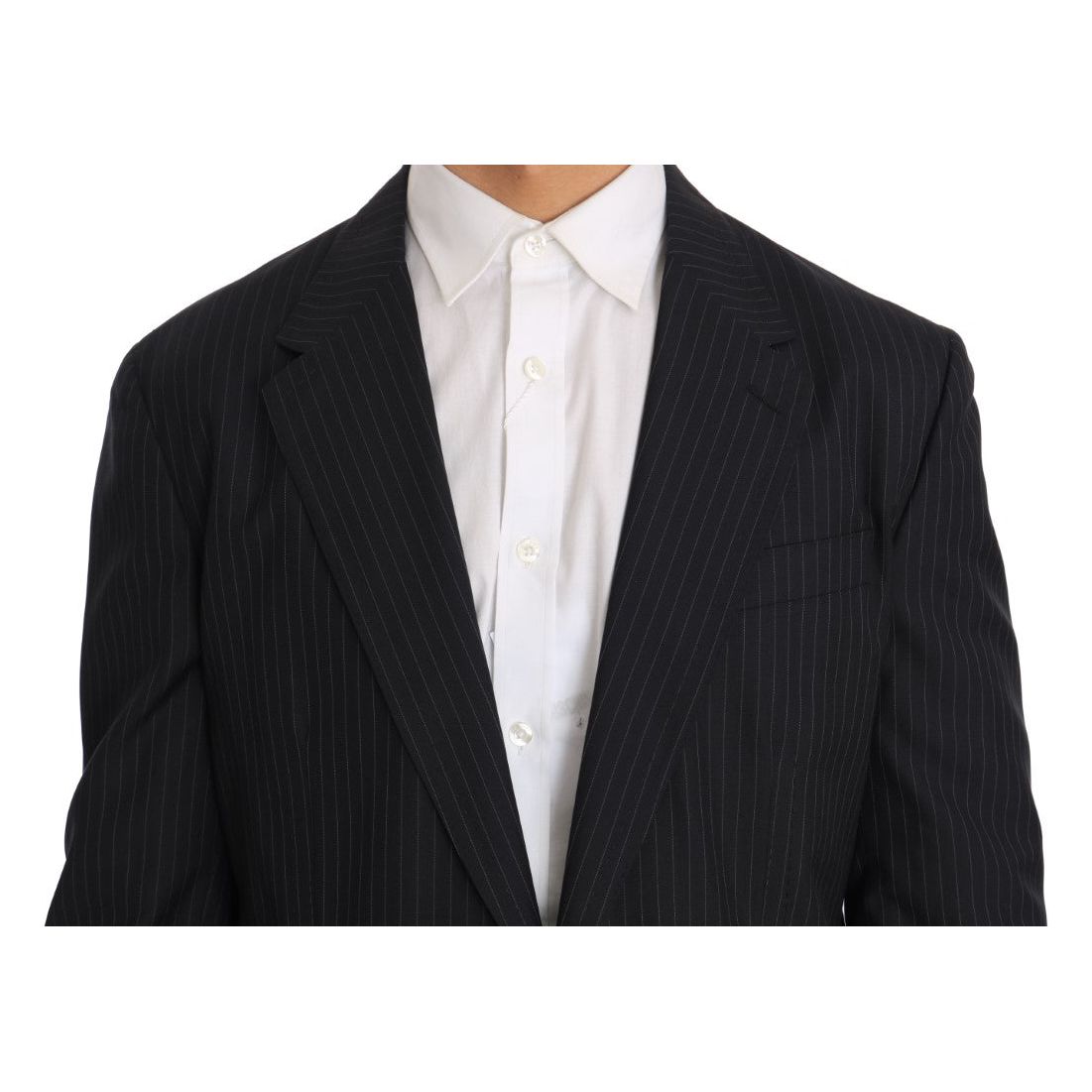 Dolce & Gabbana Grey Wool Silk Blazer