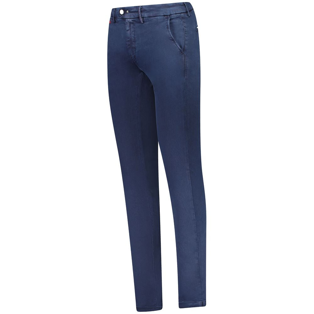 Tramarossa Blue Cotton Jeans for Effortless Elegance