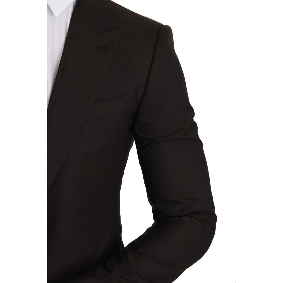Dolce & Gabbana Brown Virgin Wool Blazer Jacket