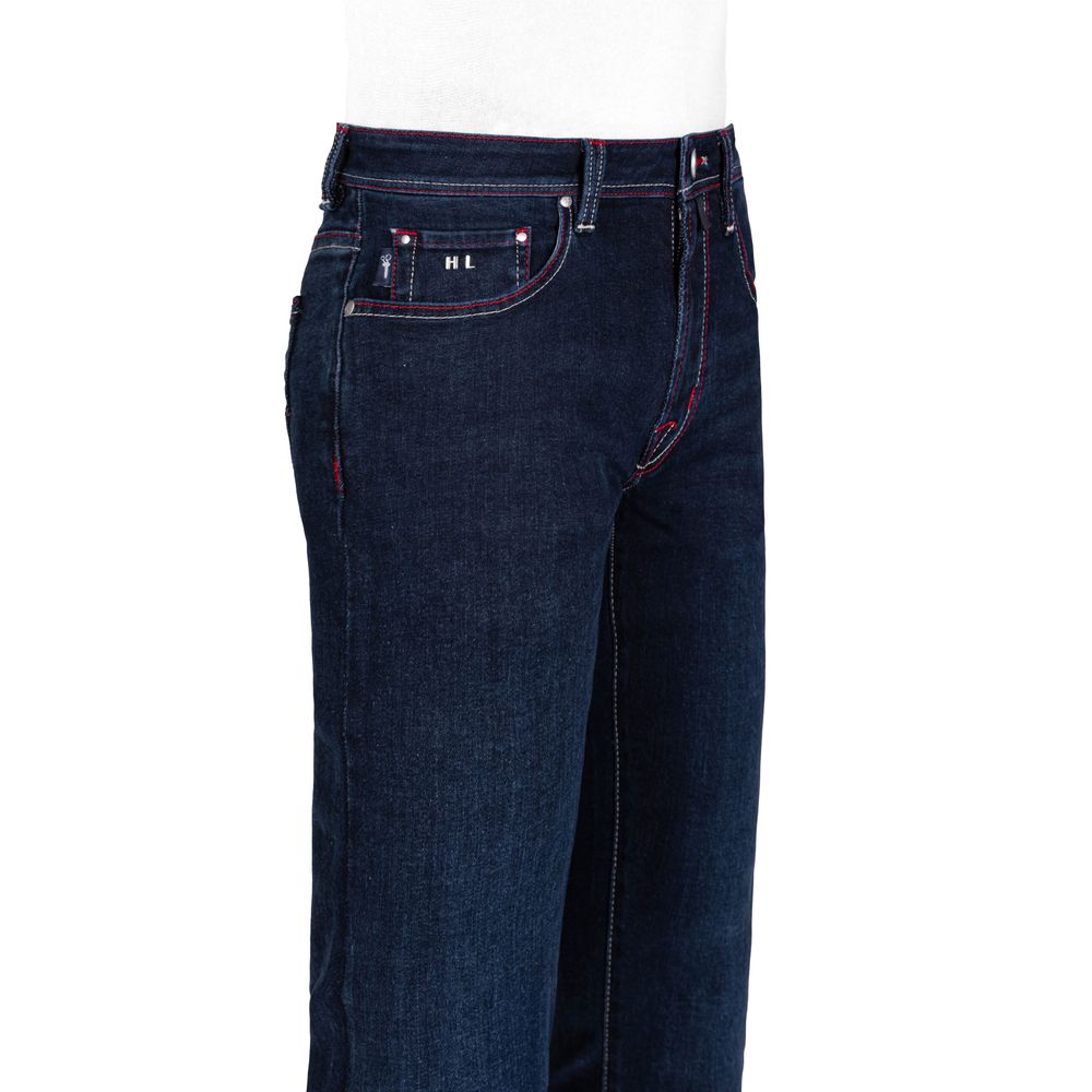 Tramarossa Blue Cotton Jeans for Effortless Elegance