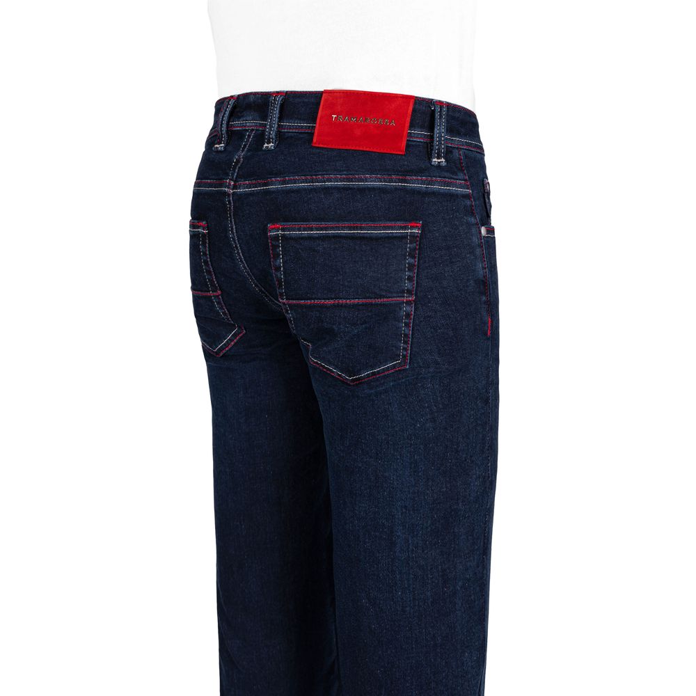 Tramarossa Blue Cotton Jeans for Effortless Elegance
