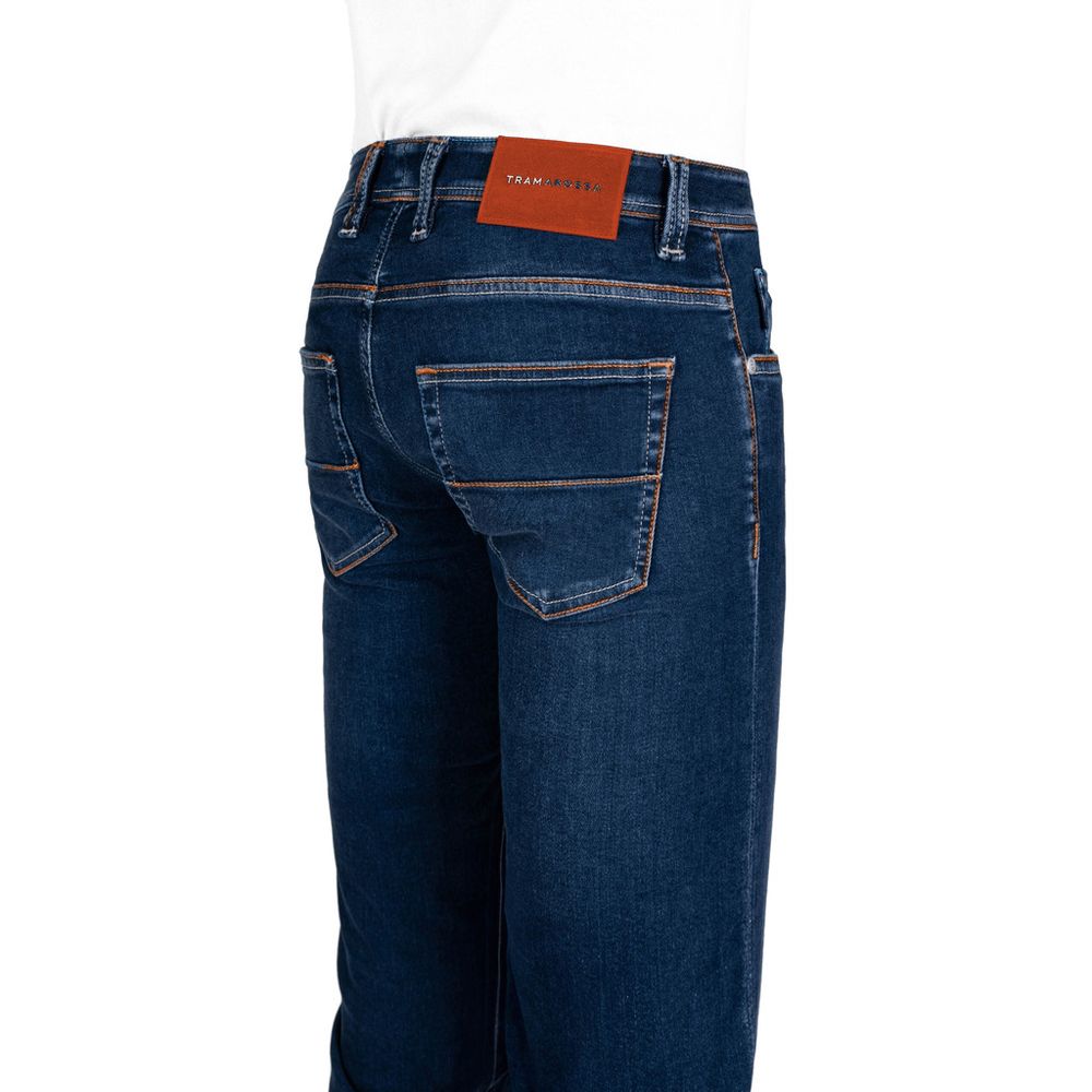 Tramarossa Blue Cotton Jeans for Effortless Elegance