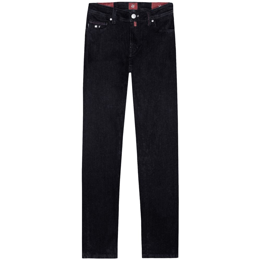 Tramarossa Black Cotton Jeans & Pant - Timeless Luxury Wear