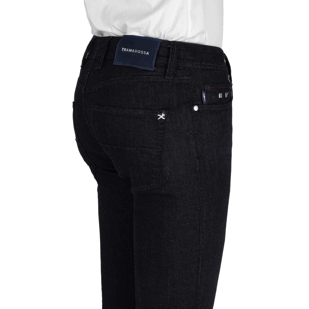 Tramarossa Black Cotton Jeans & Pant - Timeless Luxury Wear