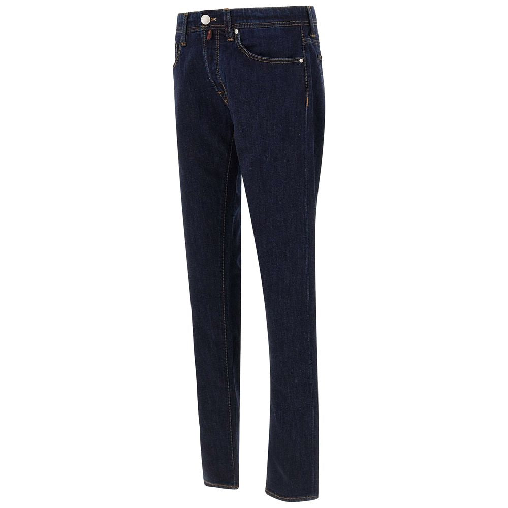 Tramarossa Blue Cotton Jeans for Elevated Style