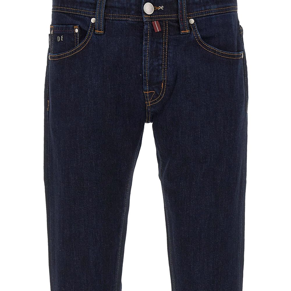 Tramarossa Blue Cotton Jeans for Elevated Style