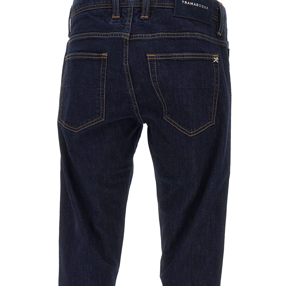 Tramarossa Blue Cotton Jeans for Elevated Style