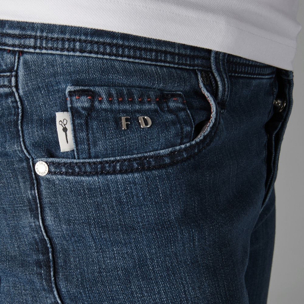 Tramarossa Blue Cotton Jeans for Elevated Style