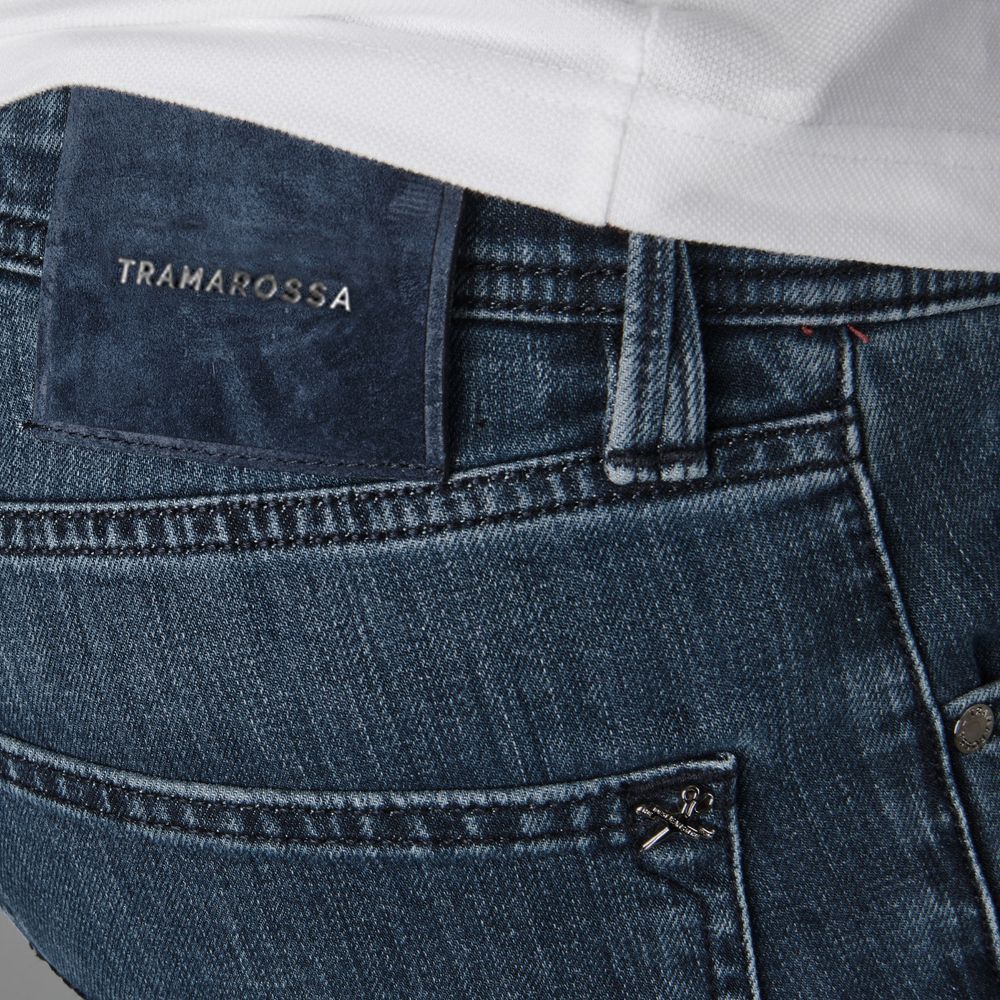 Tramarossa Blue Cotton Jeans for Elevated Style