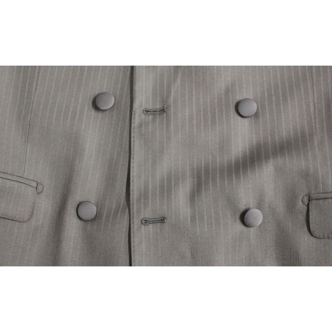 Dolce & Gabbana Black Wool-Silk Blend Suit