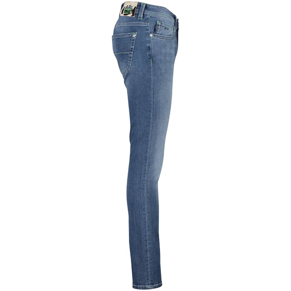 Tramarossa Blue Cotton Jeans for Timeless Elegance