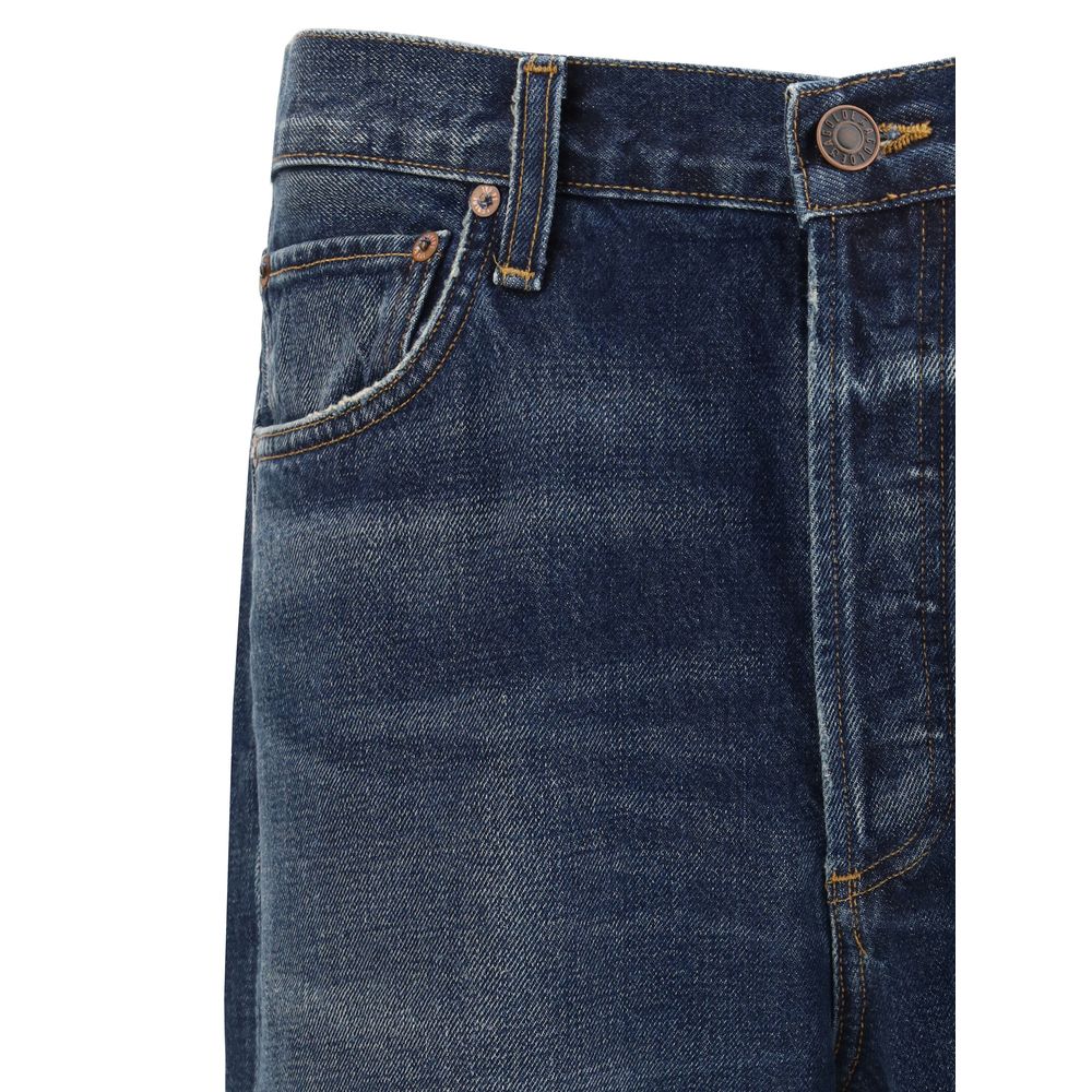 Agolde Light Blue Denim Loose Jeans Effortless Elegance