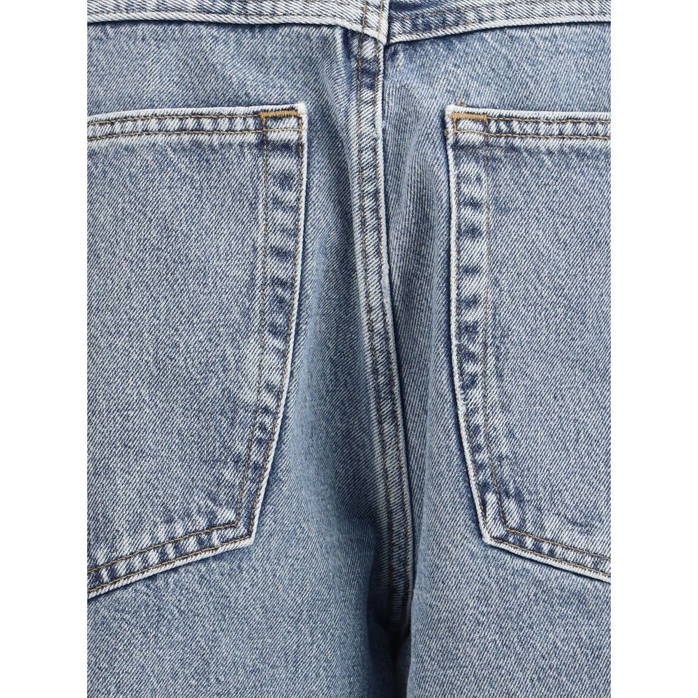 Agolde Blue Denim Jeans: Timeless Elegance in Premium Denim