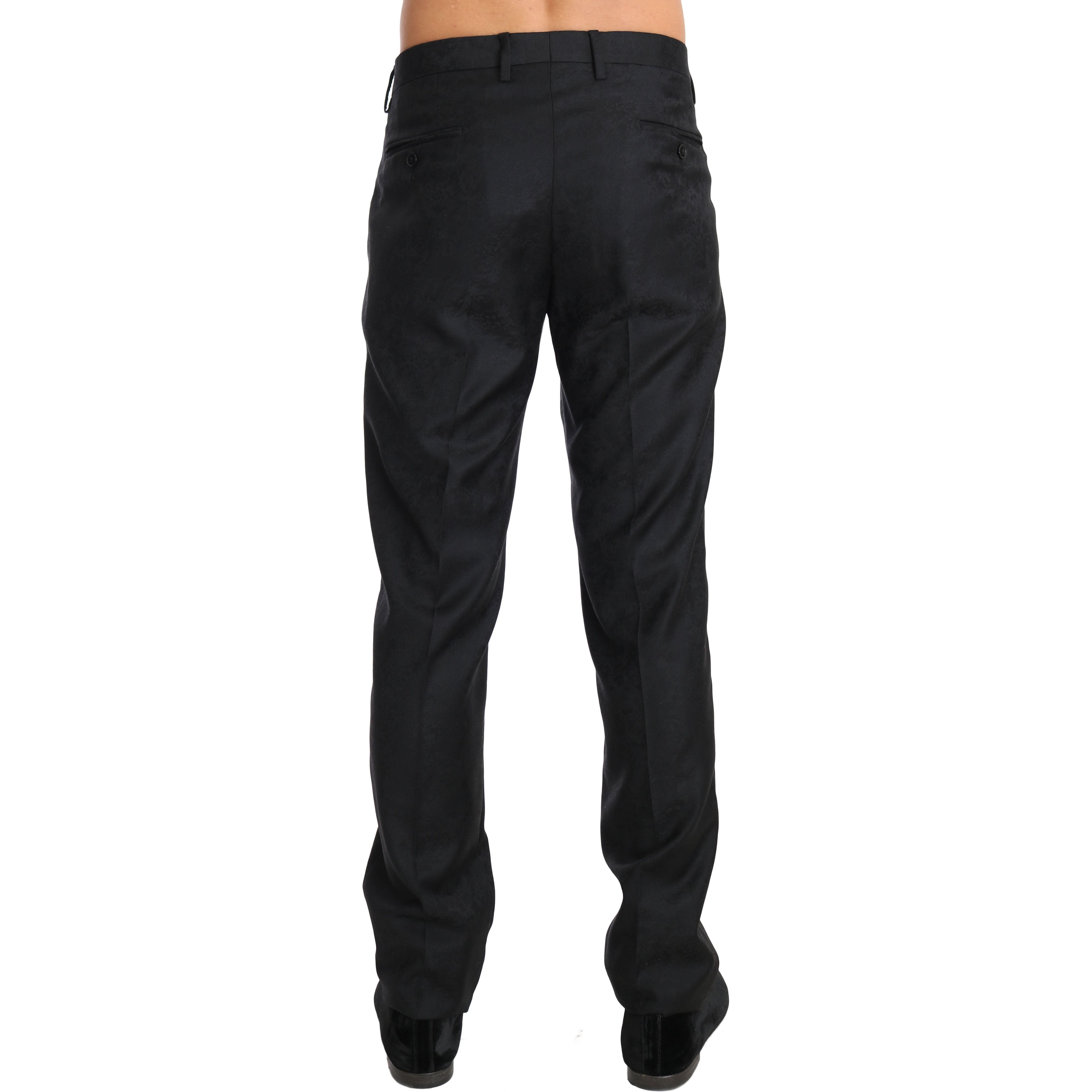 Dolce & Gabbana Gray Cotton Formal Pants Collection