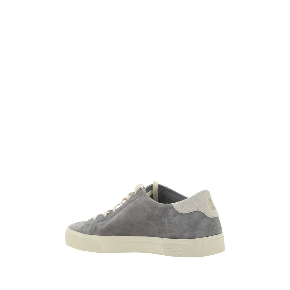 Brunello Cucinelli White Calfskin Sneakers in Luxurious Design