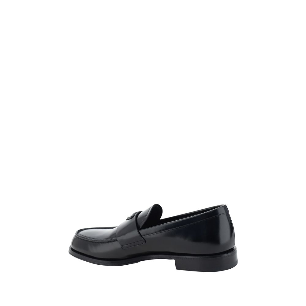 Prada Black Calfskin Loafers: Timeless Elegance Meets Modern Sophistication