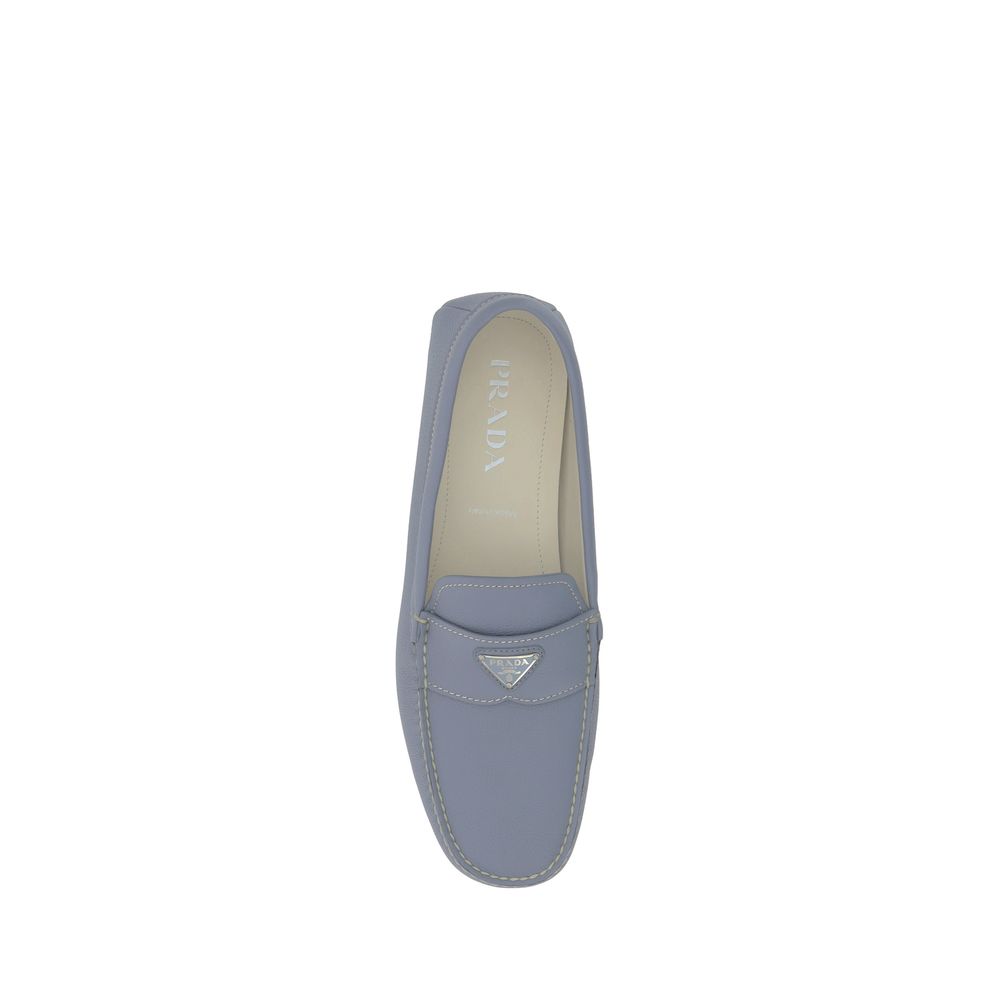 Prada Black Calfskin Drive Loafers: Timeless Luxury Footwear Redefined