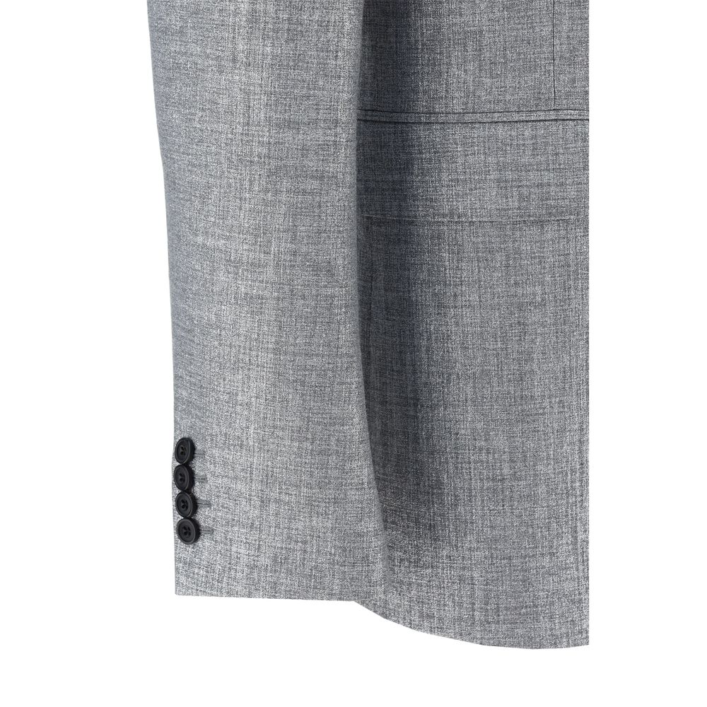 Alexander McQueen Black Wool Blazer Jacket with Tailored Elegance