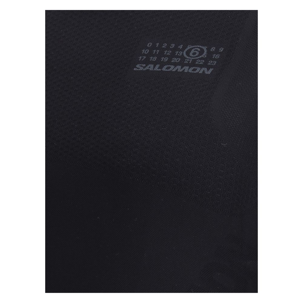MM6 x Salomon Black Premium Fabric Long Sleeve Jersey