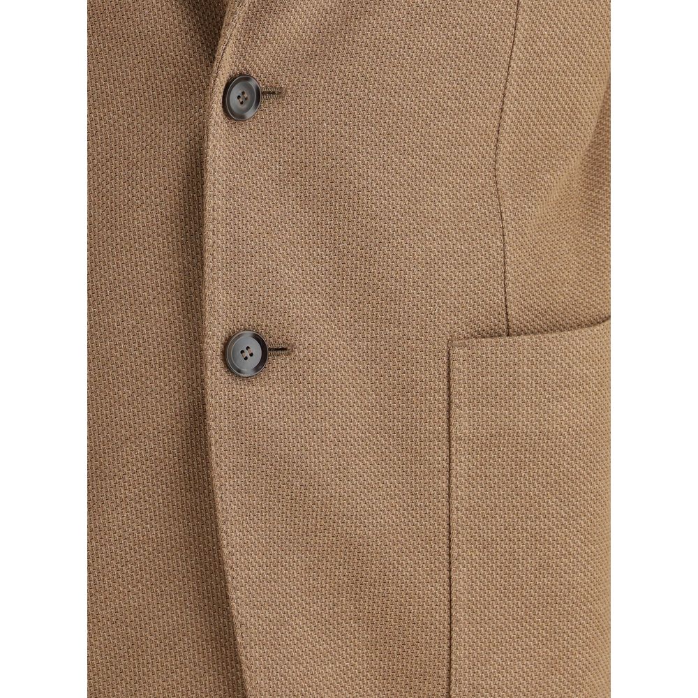 Brioni Navy Jersey Blazer in Luxurious Soft Fabric