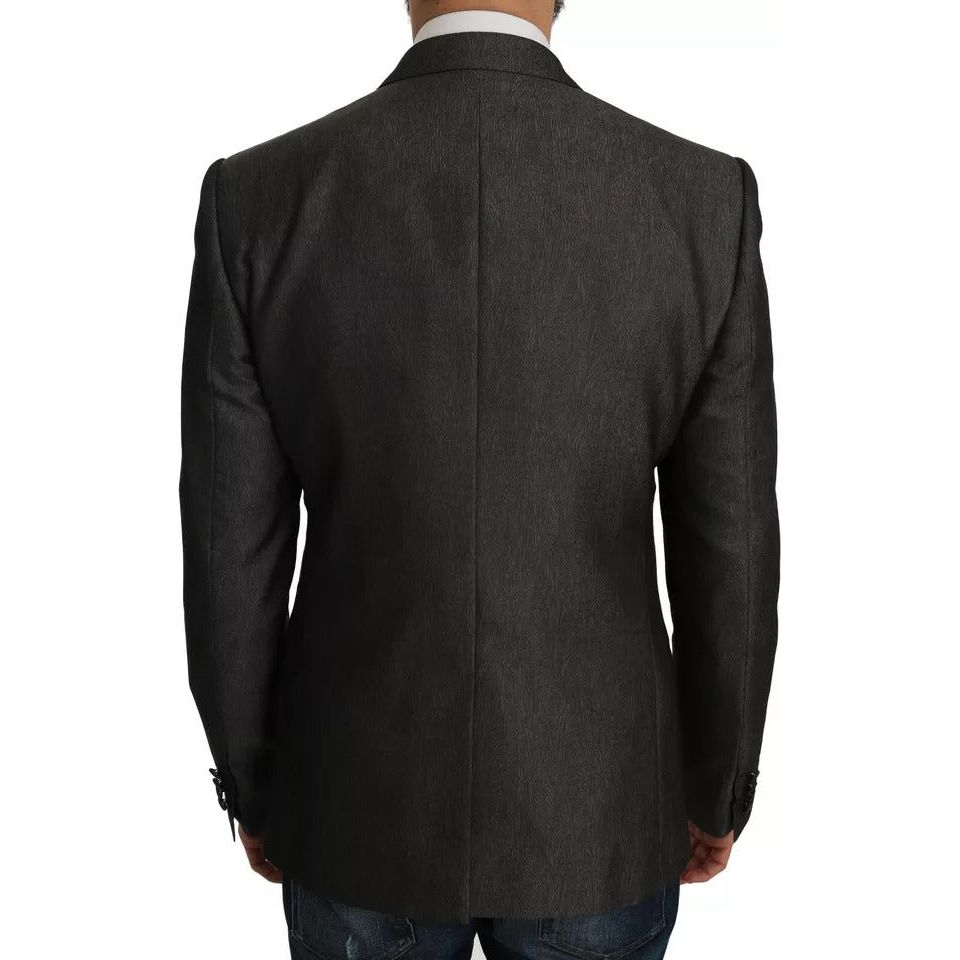 Dolce & Gabbana Gray Wool Blazer MARTINI 2 Piece Elegance