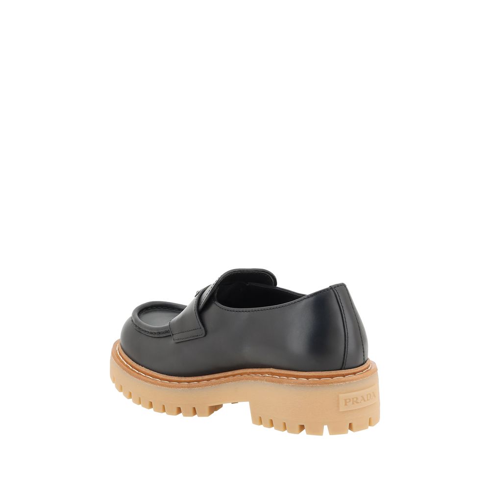 Prada Black Patent Leather Loafers for Elevated Sophistication