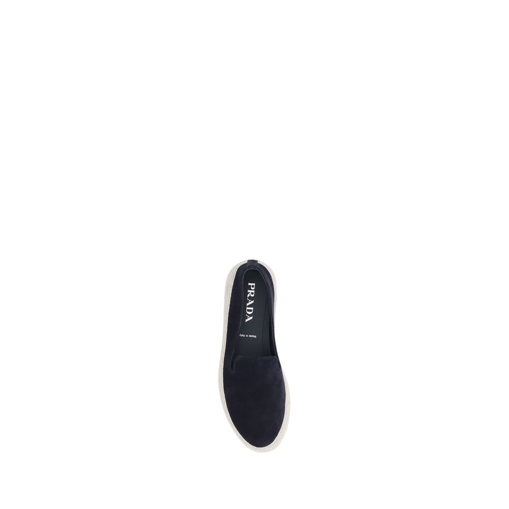 Prada Beige Suede Loafers: Timeless Elegance in Footwear