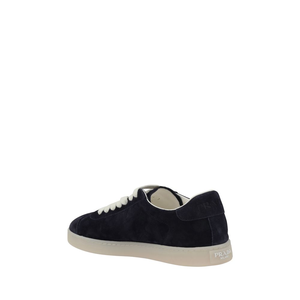 Prada Grey Suede Sneakers for Elevated Everyday Luxury