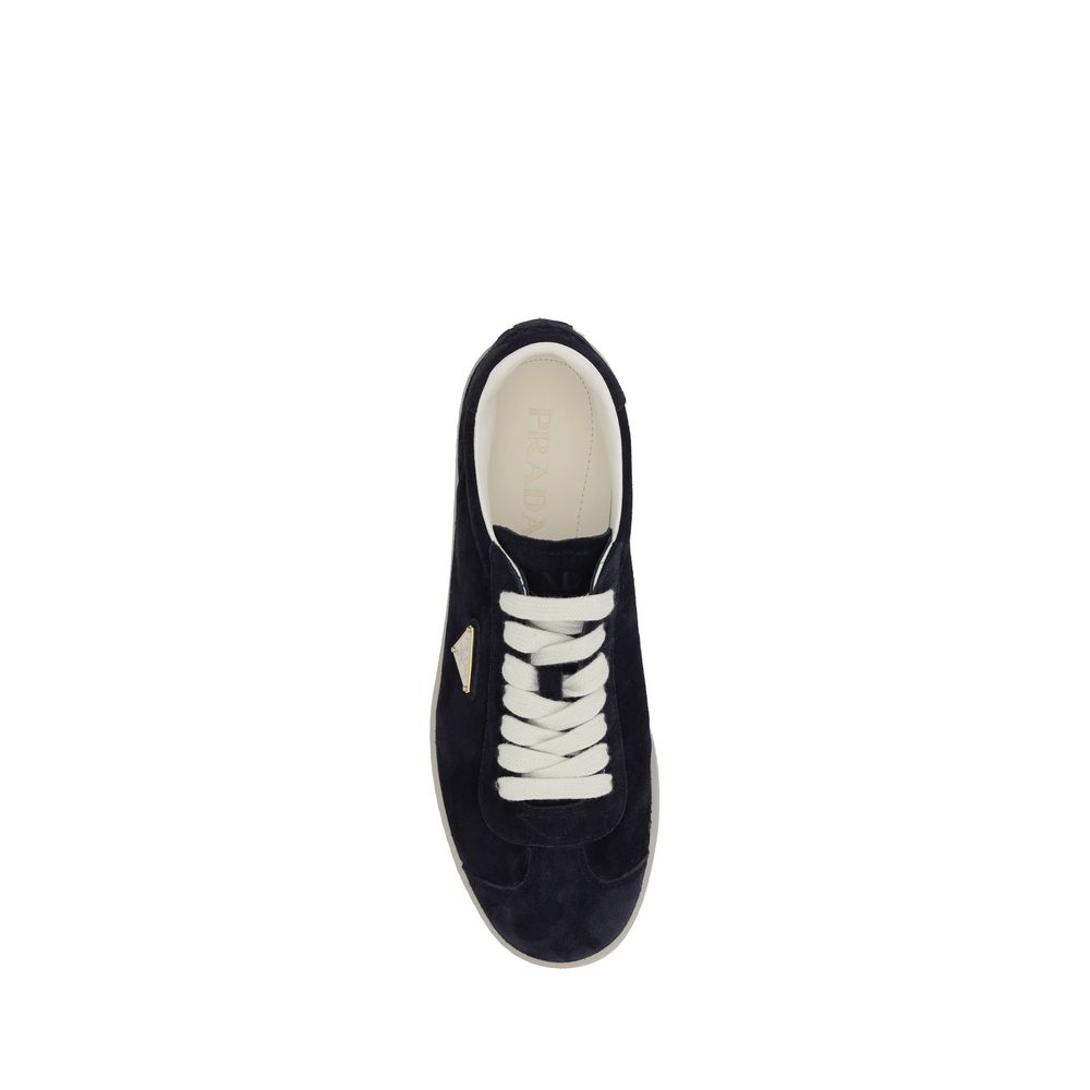 Prada Grey Suede Sneakers for Elevated Everyday Luxury