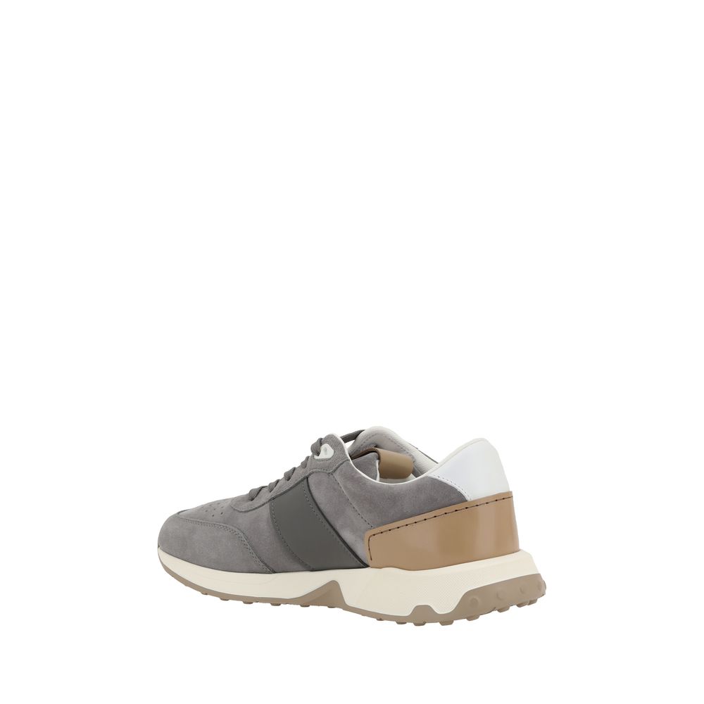 Tod's Grey Suede Sneakers - Exquisite Suede Luxury Footwear Collection