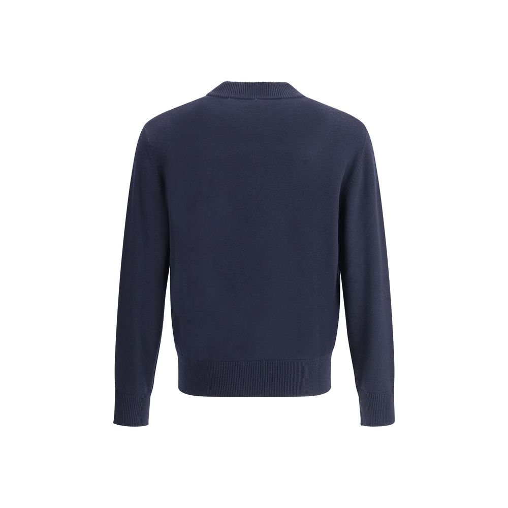 Sunflower Yellow Merino Wool Sweater in Luxurious Elegance