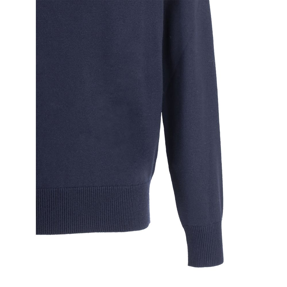 Sunflower Yellow Merino Wool Sweater in Luxurious Elegance