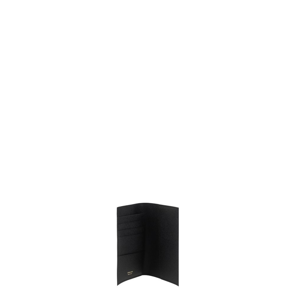 Ferragamo Black Premium Leather Document Case