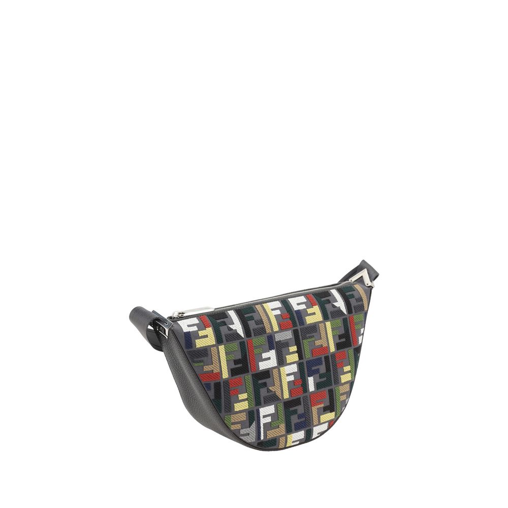 Fendi Melon Canvas Small FF Shoulder Bag - Timeless Elegance