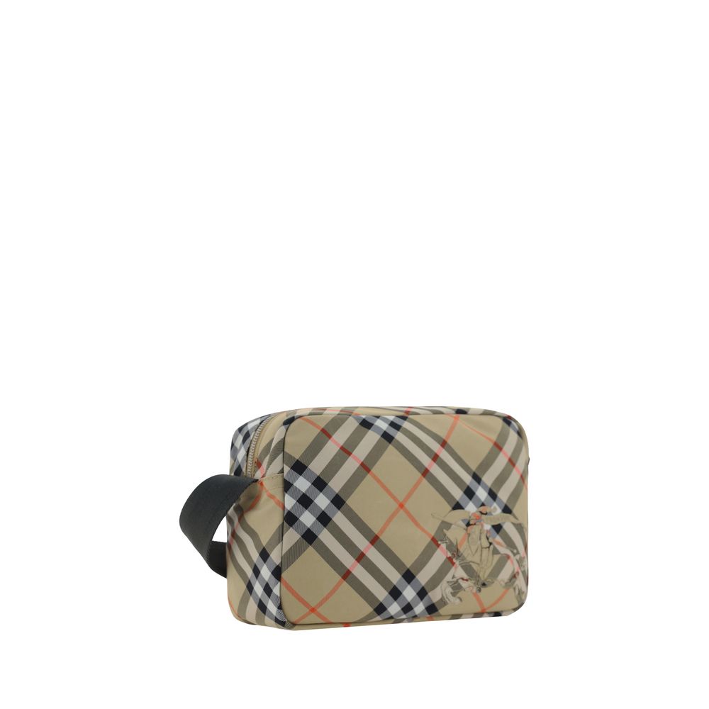 Burberry Beige Leather Shoulder Bag Crafted for Timeless Elegance