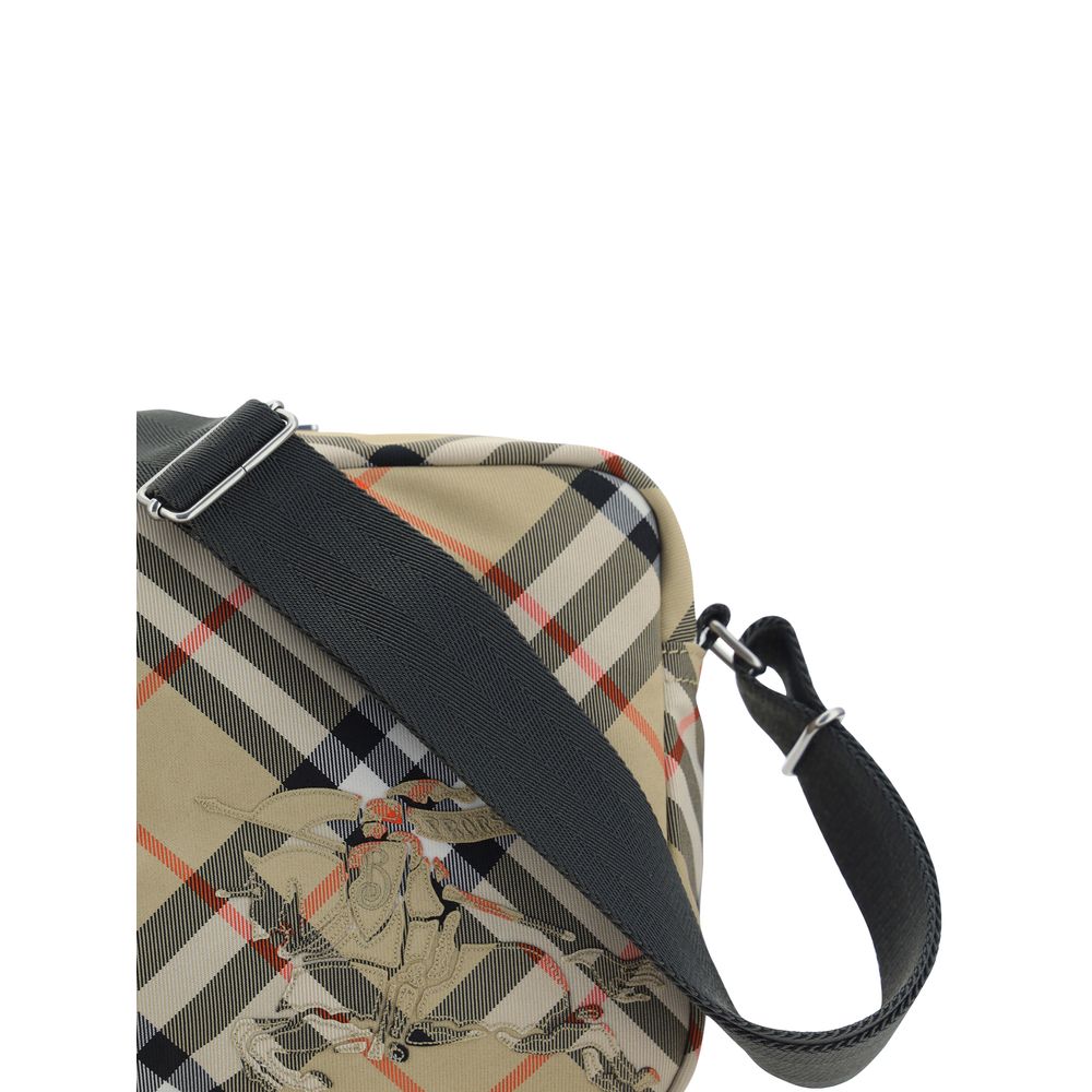 Burberry Beige Leather Shoulder Bag Crafted for Timeless Elegance