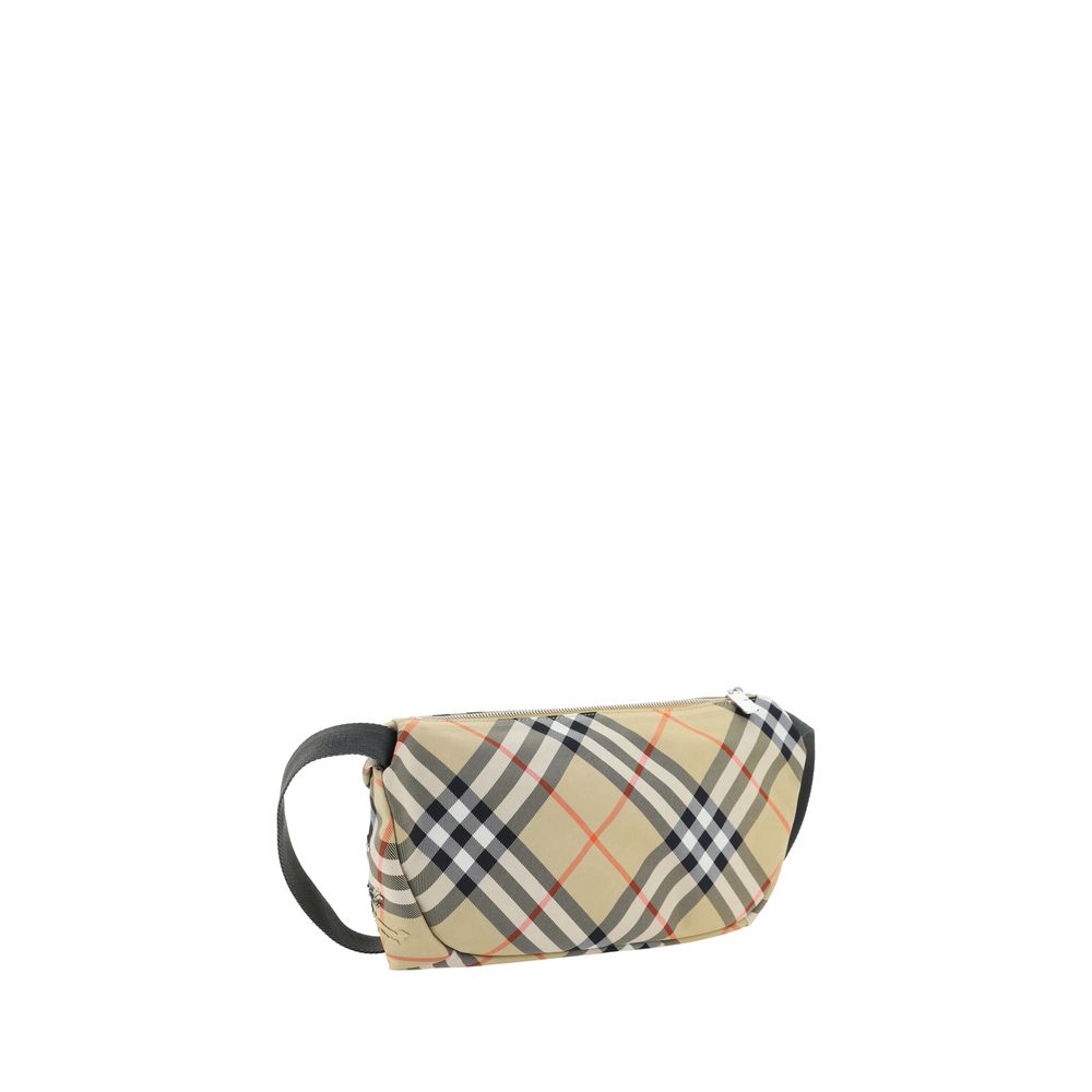 Burberry Beige Canvas Fanny Pack in Iconic Check Design