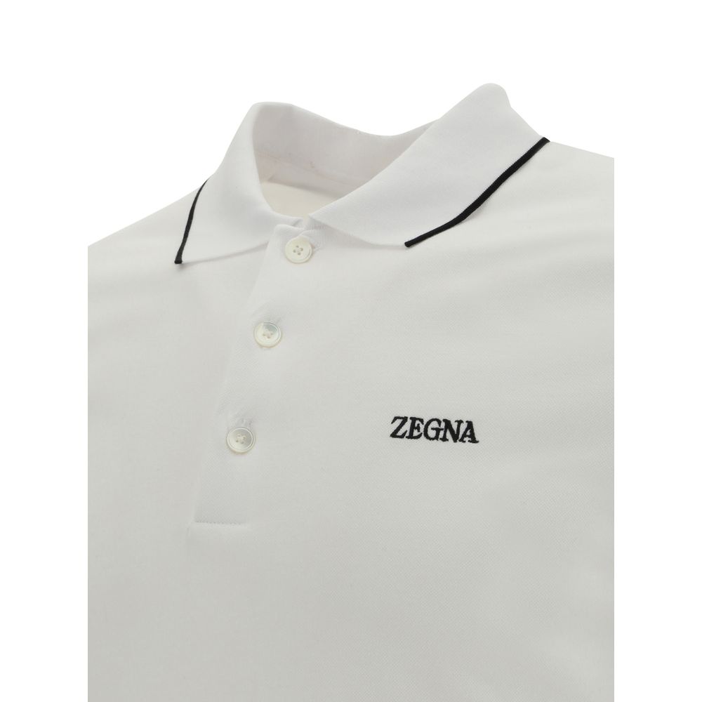 ZEGNA White Cotton Polo Shirt: Timeless Luxury and Effortless Style