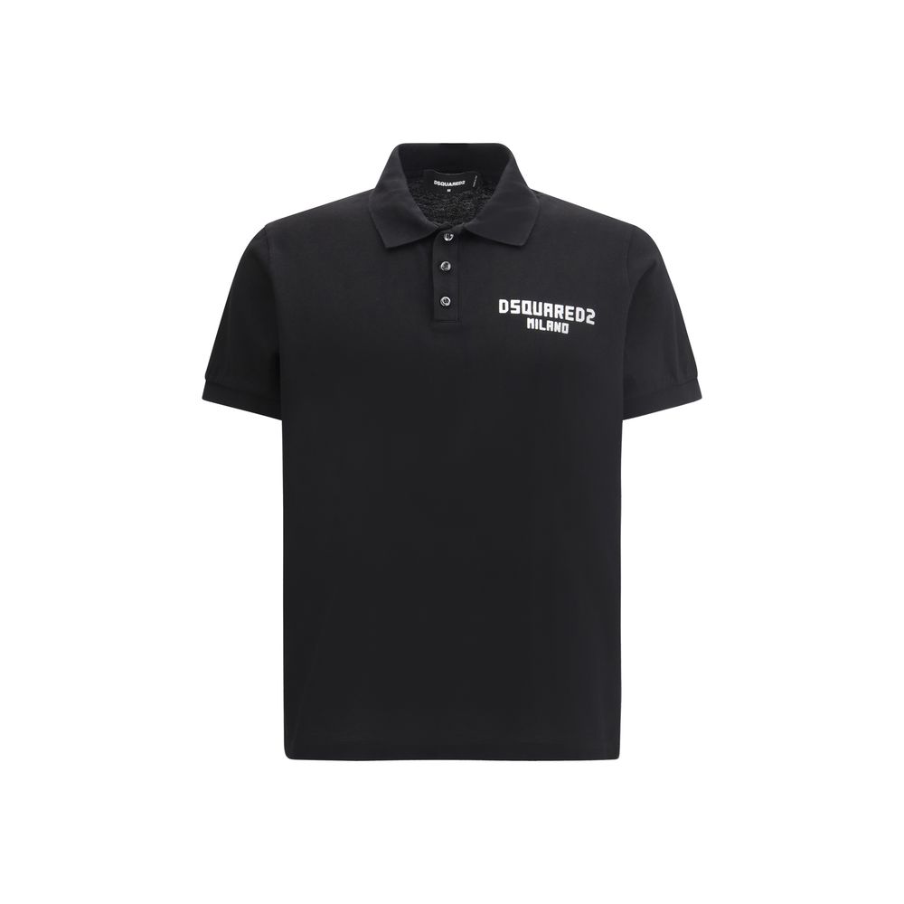 Dsquared² White Cotton Tennis Polo Shirt for Elevated Casual Elegance