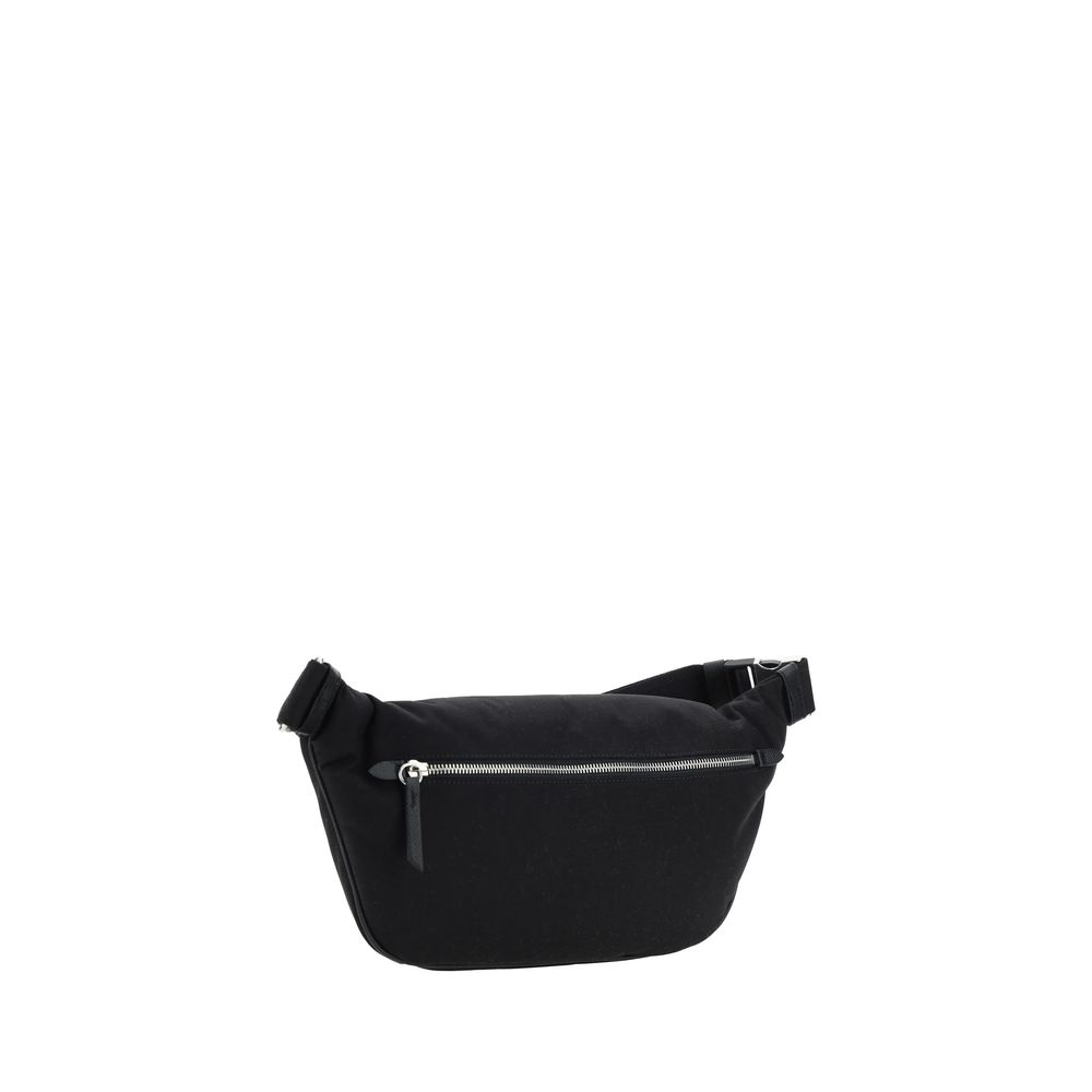 Margiela Black Leather Fanny Pack - Contemporary Luxury Accessory